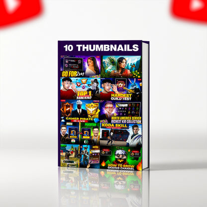 Free Fire Thumbnail PSD Pack (10 thumbnails)