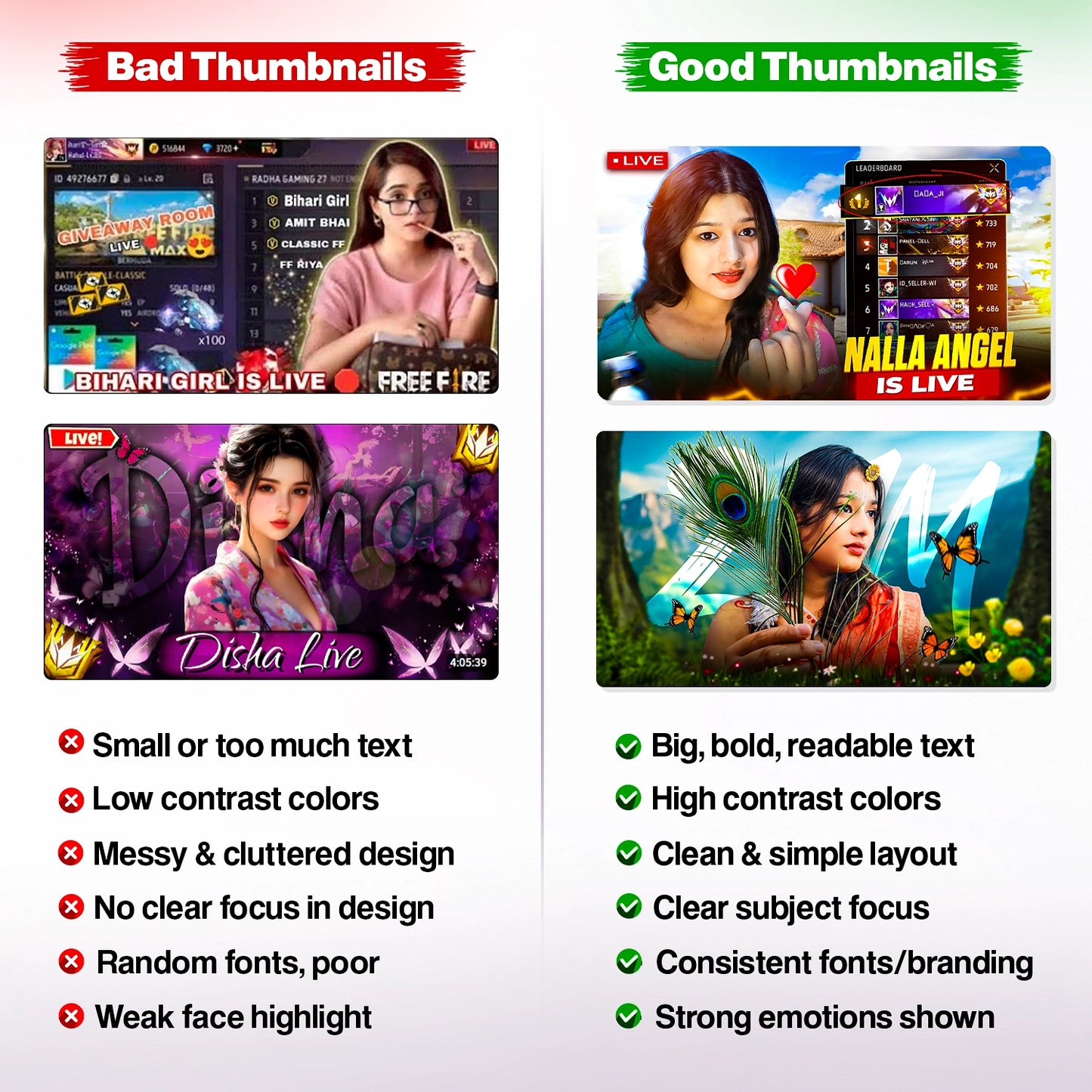 Girls Stream Thumbnail PSD Pack (3 thumbnails)