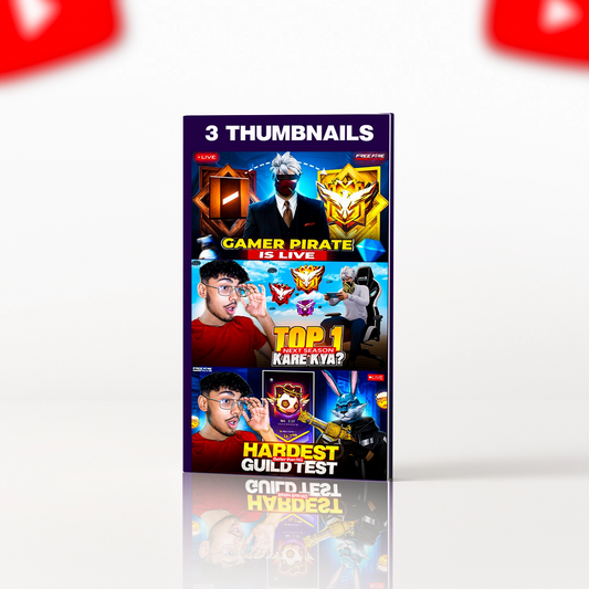 Boys Stream Thumbnail PSD Pack (3 thumbnails)